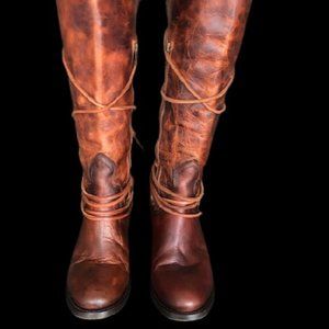 Freebird Coal Boots Cognac
